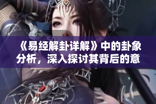 《易经解卦详解》中的卦象分析，深入探讨其背后的意义与智慧