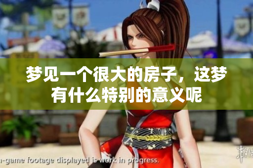 梦见一个很大的房子，这梦有什么特别的意义呢