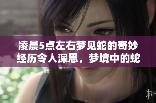 凌晨5点左右梦见蛇的奇妙经历令人深思，梦境中的蛇又有何寓意呢