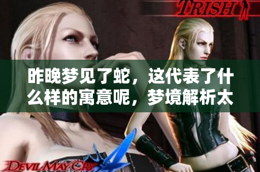 昨晚梦见了蛇，这代表了什么样的寓意呢，梦境解析太重要了