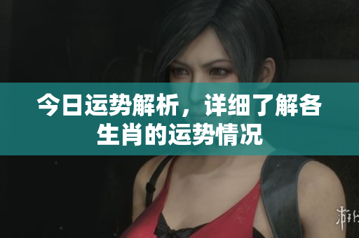 今日运势解析，详细了解各生肖的运势情况