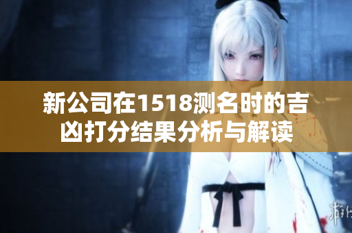 新公司在1518测名时的吉凶打分结果分析与解读