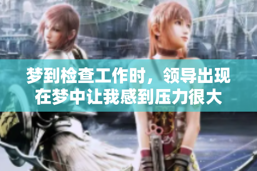 梦到检查工作时，领导出现在梦中让我感到压力很大