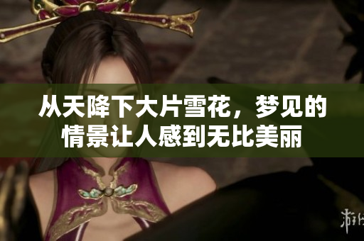 从天降下大片雪花，梦见的情景让人感到无比美丽