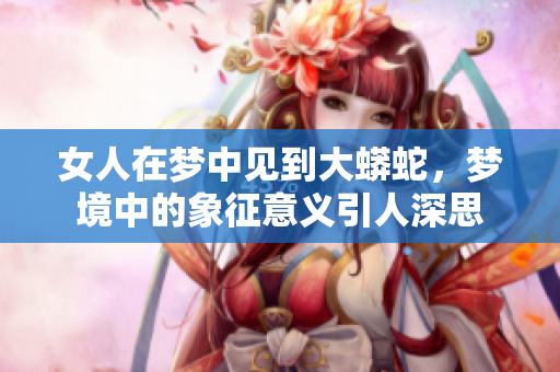 女人在梦中见到大蟒蛇，梦境中的象征意义引人深思