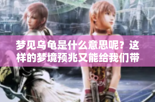 梦见乌龟是什么意思呢？这样的梦境预兆又能给我们带来什么启示呢？