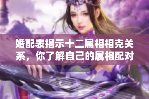 婚配表揭示十二属相相克关系，你了解自己的属相配对吗？