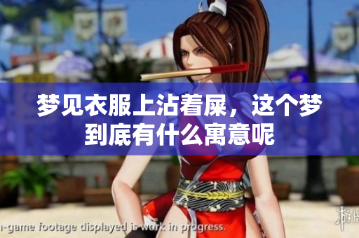 梦见衣服上沾着屎，这个梦到底有什么寓意呢