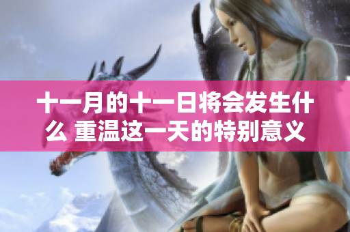 十一月的十一日将会发生什么 重温这一天的特别意义