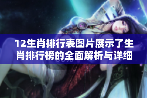12生肖排行表图片展示了生肖排行榜的全面解析与详细介绍。