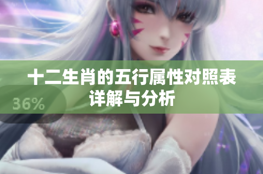 十二生肖的五行属性对照表详解与分析