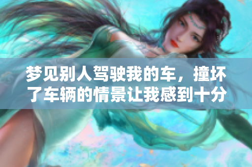 梦见别人驾驶我的车，撞坏了车辆的情景让我感到十分困惑。