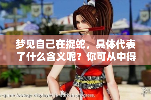 梦见自己在捉蛇，具体代表了什么含义呢？你可从中得到怎样的启示？